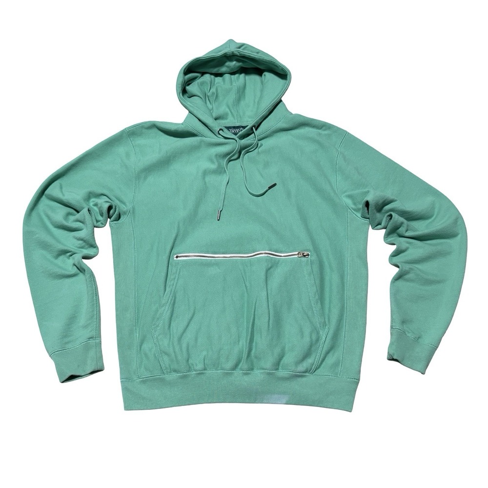 Maison Article x Shoe Palace Men's Heavyweight Hoodie Zip Pocket *stained* Sz LG